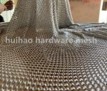 Silver Coated Welded Chainmail Curtain 8mm Round Rings Stainless Steel 316