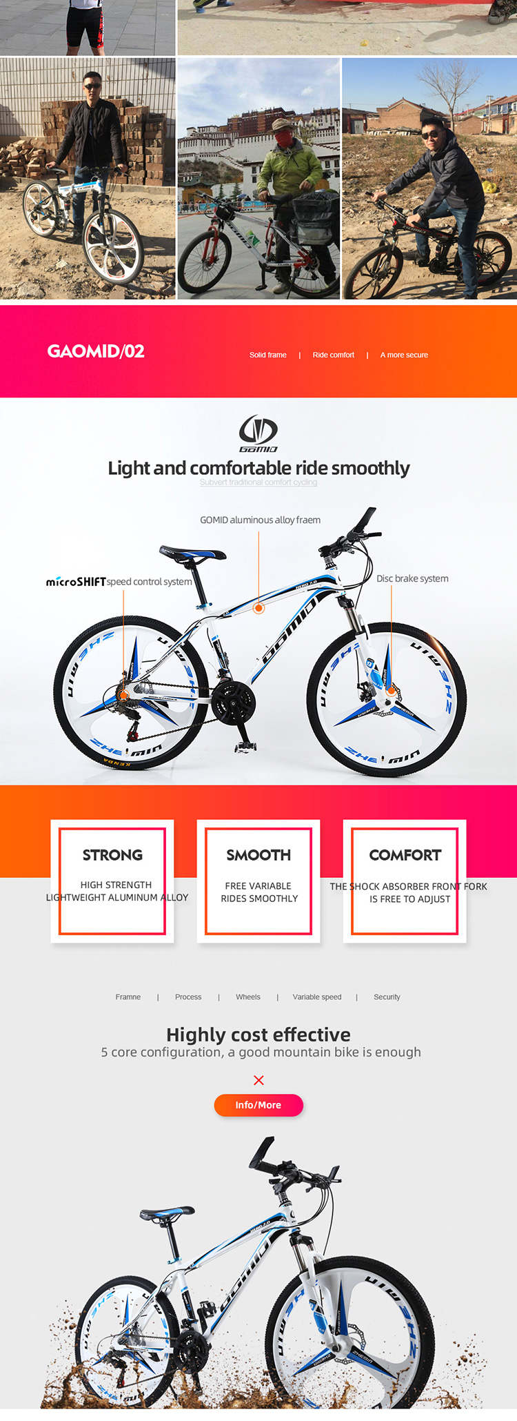 DIRT JUMP Mountain Bike for Man 24 26 Inch Lightweight Aluminum Alloy Frame Bicycle Customized OEM Load Capacity 150KG