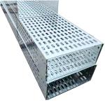 Customizable Length Stainless Steel Cable Tray With Ventilation Feature Silver