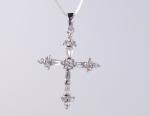 925 Sterling Silver Dagger Pendant With Shimmering Cubic Zirconia Stones