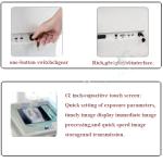 Mobile and digital x ray machine with big castors