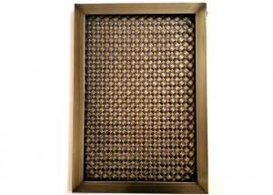 China Frame Design Architectural Wire Mesh With Antique Copper Plated Finshed on sale