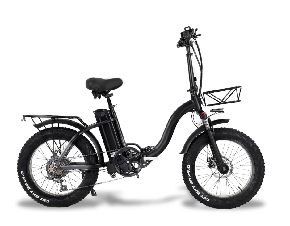 20 Inch Fat Tire Electric Folding Bike 48V 750W 7 Speed Foldable E Bikes