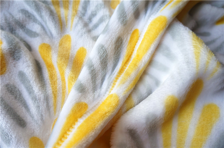 Polyester Microfiber Flannel Blanket Digital Printing For Winter / Fall Warm Gift