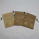Biodegradable Return Gift Jute Bags , Sunglasses Reusable Drawstring Bags