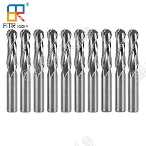 Wholesale BMR TOOLS cnc milling hrc55 10mm x 30mm x 75mm 2flute ball nose for wood cutting from china suppliers