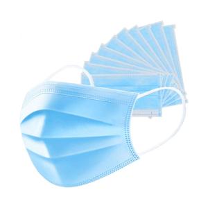 Wholesale Anti Dust / Coronavirus 3 Ply Disposable Face Mask 90% Filter Efficiency Blue Color from china suppliers