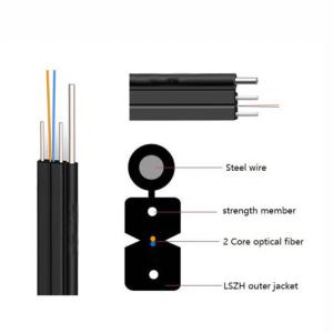 Wholesale 2 Cores G657A1/A2 2km Ftth Fiber Optic Cable Flat from china suppliers