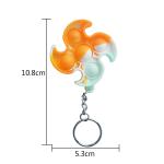 Windmill Children'S Educational Toy Stress Relief Keychain Bubble Pop Fidget Toy