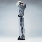 Clothing Manufacturers Custom Stripe Design Zip up Hoodies Baggy Stacked