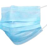 Multi Layered Stereo Hygienic Face Mask Blue Disposable Non Woven Face Mask