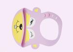 Round Soft Toddler Drool Bibs , Waterproof Feeding Bibs Wipes Clean Easily