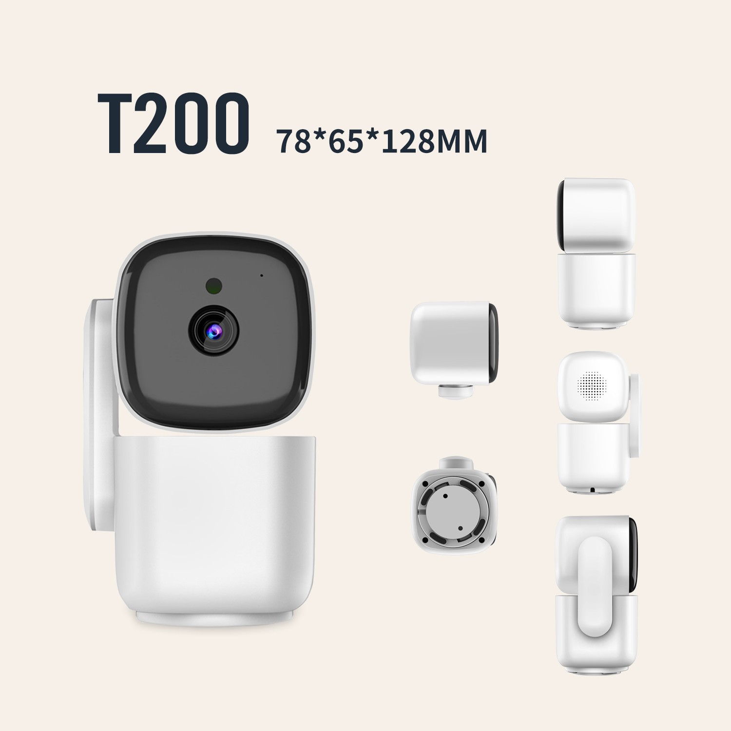 2.4G 5G Wifi Smart Camera Indoor Night Vision One Way Intercom Smart Home Security Camera