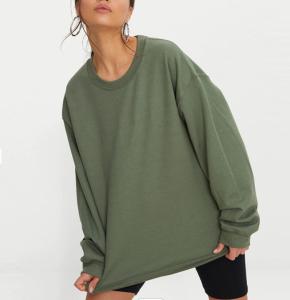 Wholesale 100% Plain Cotton Sweatshirts Casual Autumn Plain Crew Neck Pullover Sweatshirt from china suppliers