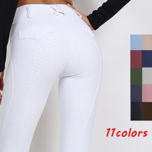 Wholesale White Full Grip Competition Pantalon Equitation Horse Riding Pants Tight Waist Belt from china suppliers