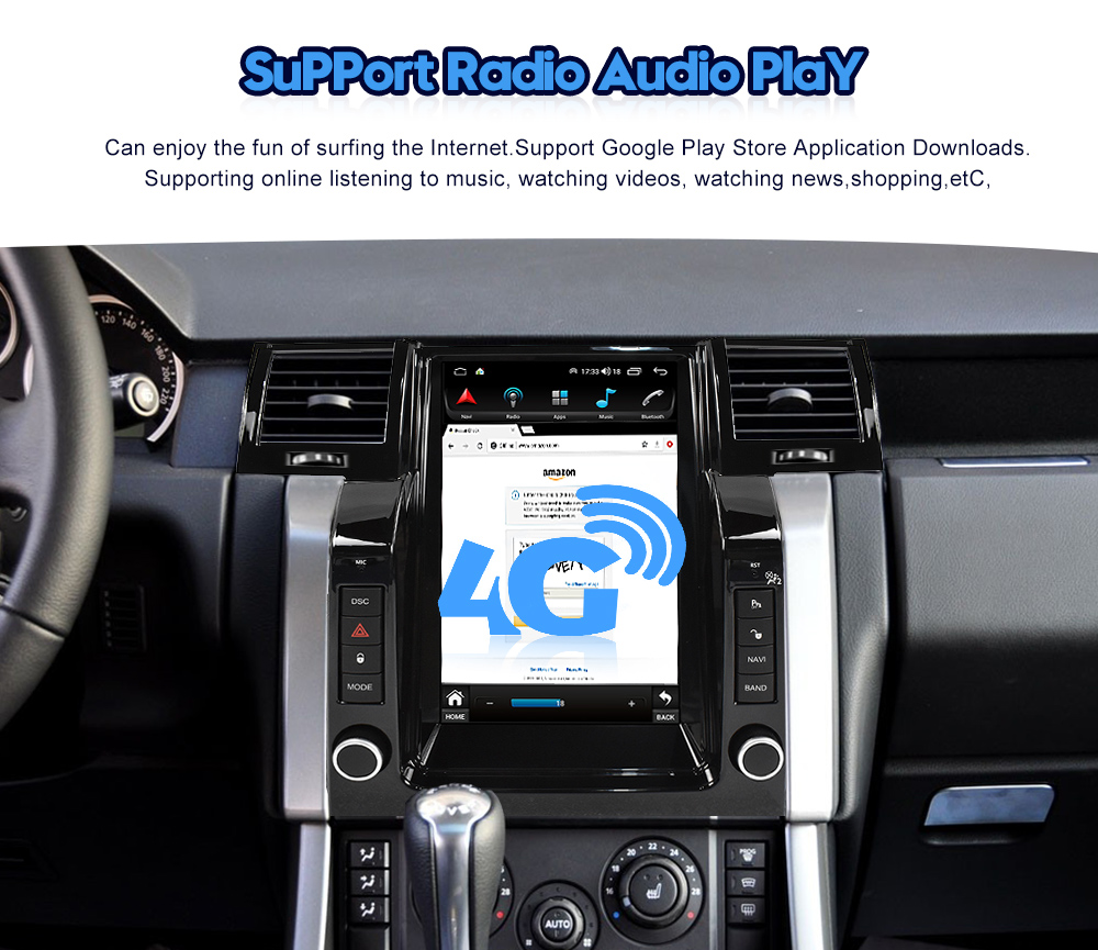 Viknav Car Radio For Range Rover Sport L320 (2005-2009) 12.1 Inch Android Auto Radio Vertical Screen Multimedia Player
