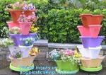 Strawberry And Herb Garden Planter - Stackable Gardening Pots Vertical Garden