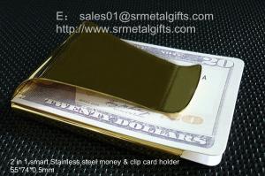 China Slim clip for money, pocket stainless steel money clip wallet for men, China factory, on sale