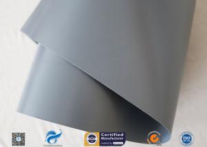China Waterproof Fire Resistant 300g Gray PVC Coated Heat Resistant Fiberglass Fabric on sale