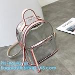 vinyl backpack, Travel Bag Clear Unisex Transparent School Backpack, PVC
