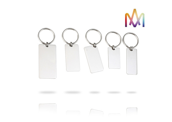4mm Thickness Free Engraving SS304 Custom Shaped Keychains
