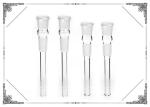 Male 4 Inches Female Glass Downstem Hand Blown With Cuts Slide