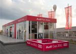 20m Flat-Topped Glass Wall Trade Show Marquee Tent With Heavy Duty Materials