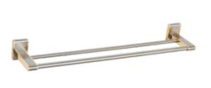 Wholesale Double towel rail&amp;bar85209-Square &amp;Brass&amp;Nickel Brush +Golden&amp; Bathroom Accessory&amp;fittings&amp;Sanitary Hardware from china suppliers