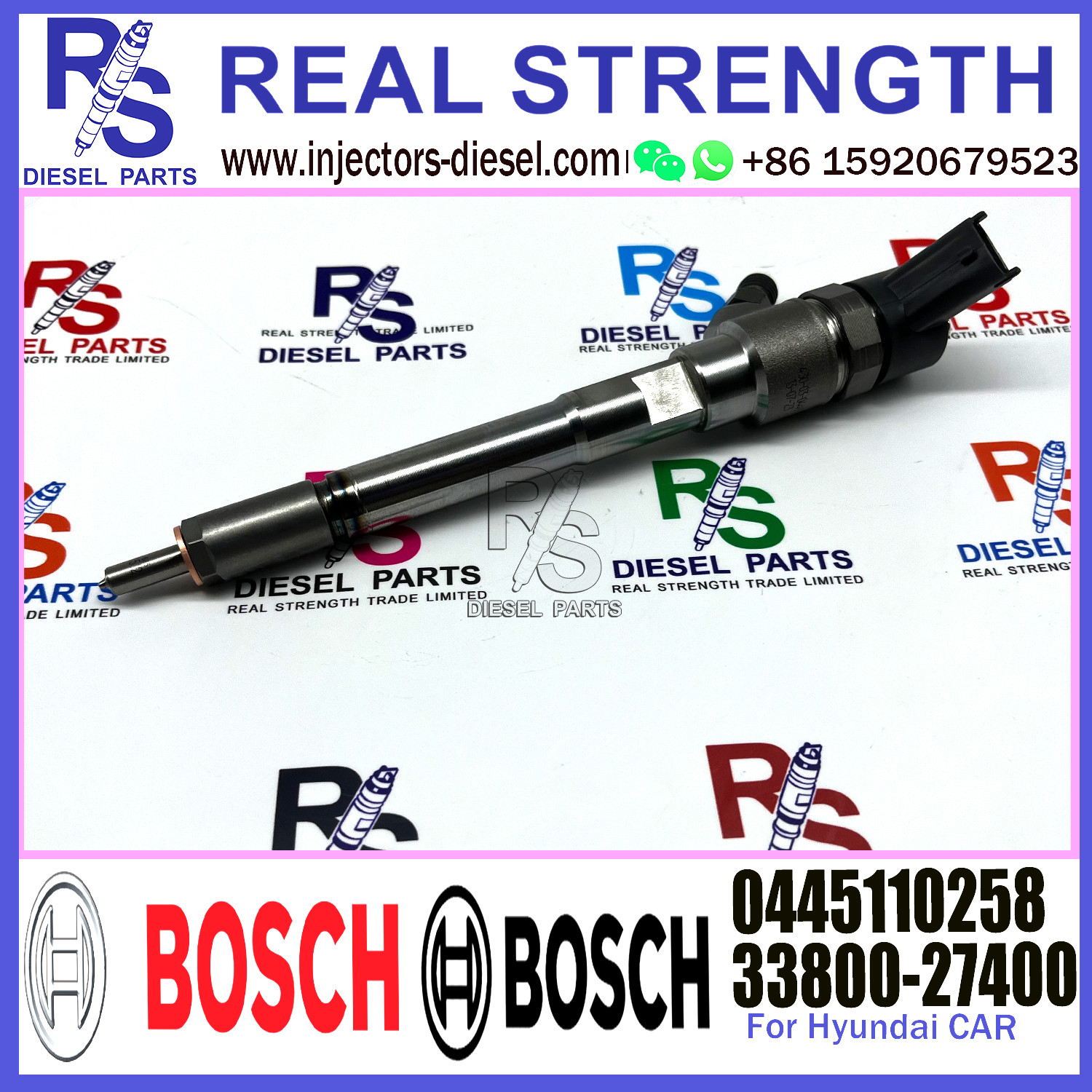 Original Car Fuel Injector Nozzles 33800-27400 0445110258 0445110257 For New Hyundai Kia TUCSON SPORTAGE