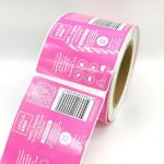 Glossy Laminated Waterproof Cosmetic Labels CMYK Makeup White Label