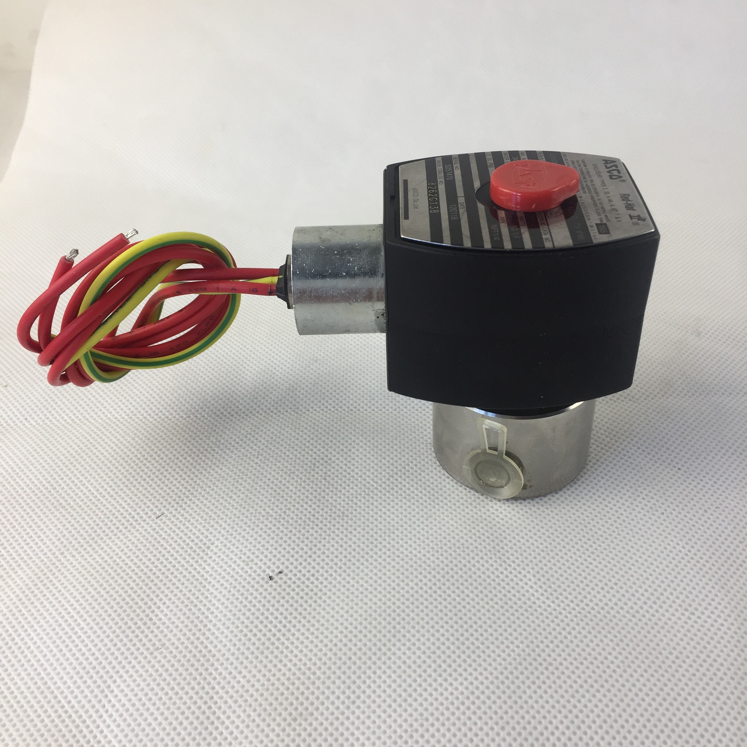ASCO 8262G138 General Service 1/4" Normally Open 2/2 Way Single Solenoid Valve
