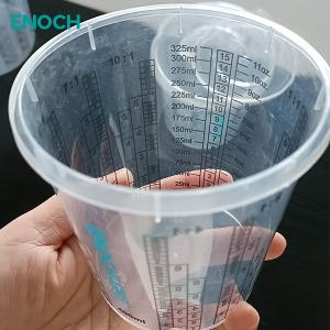 China 1400ml 2300 Ml Large Plastic Paint Mixing Cups Auto Paint Measuring Cups With Lid on sale