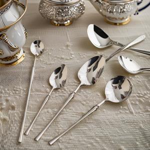 Wholesale Silverware Spoon Fork Dinnersets 24-Piece Gold Stainless Steel Flatware Set for Hotels from china suppliers