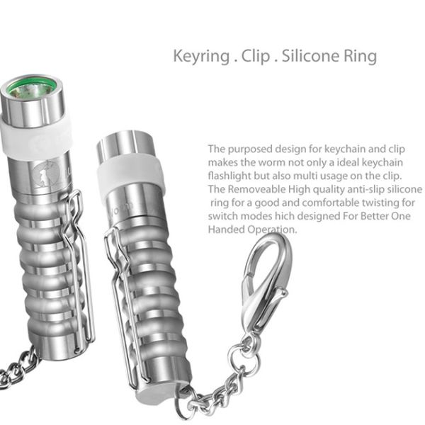 Brass Cree LED Flashlight AAA Battery Powered 304 Meters Beam Distance