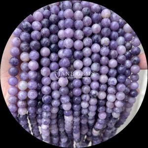 Wholesale 8mm Polished Gemstone Beads Hematite Yooperlite And More Various Types Crystal Healing Stone Loose Bead Strands for Fashion Accessories from china suppliers