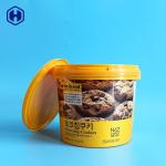Recyclable IML Bucket BPA Free Strong Plastic Round Food Containers