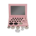Wholesale customized Empty Eye Shadow Palette 18 colors pink eyeshadow palette