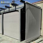 Vertical Window Retractable Awning Remote Courtyard Rolling Curtains
