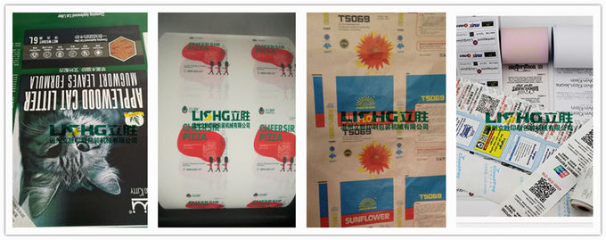 Lisheng 4 Colors Double Face Flexo Printing Machine Roll to Roll Print