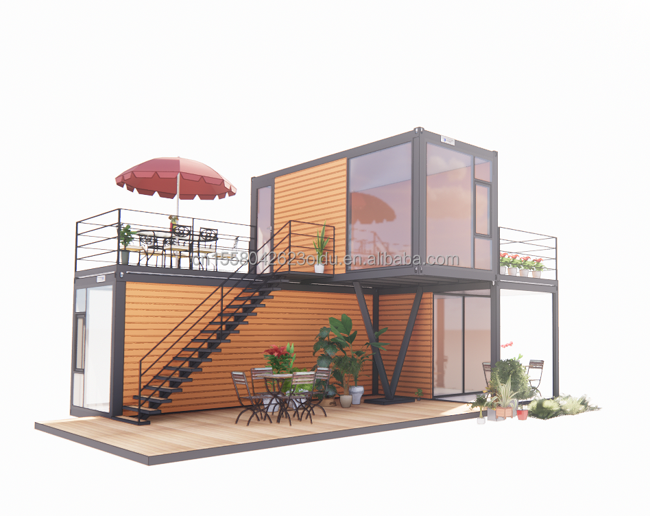 50/75/100mm Wave Sandwich Panel Wall 20 Feet Portable Shipping Container Clothing Store Prefab Mobile Shop Pop-up Retail Store