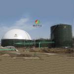 Anti Corrosion Double Membrane Biogas Holder For Gas Storage