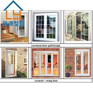 Wholesale Custom Low Threshold UPVC French Door Double Glass Double Sash European Style from china suppliers