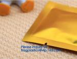 aluminum foil vacuum metalized bag/nylon retort pouch for frozen food with tear