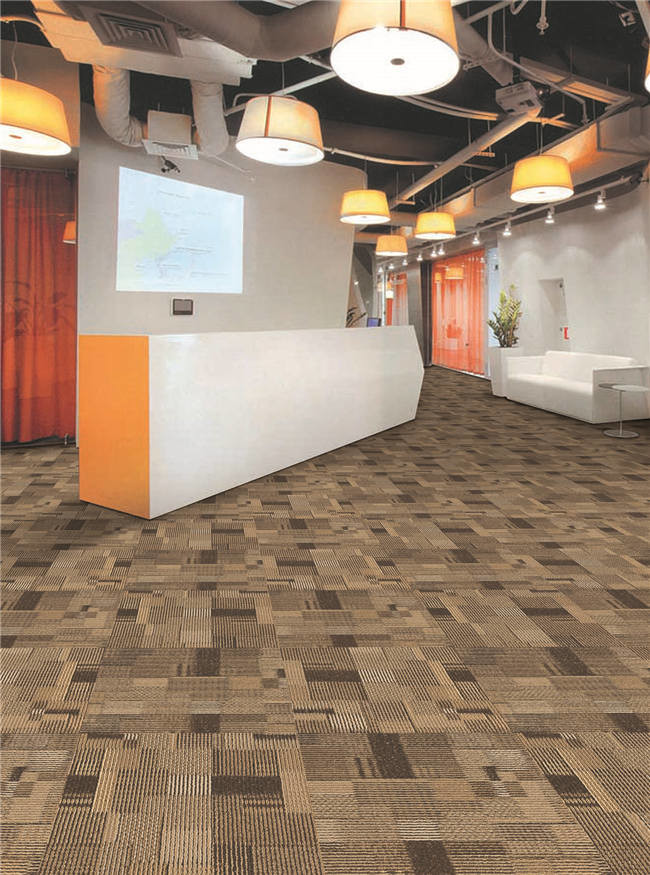Soundproof Indoor Carpet Tiles Durable Beautiful Carpet Squares For Basement
