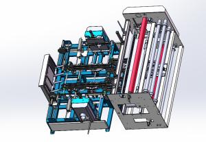 China Automatic Fabric Roll Wrapping Machine PE Film Pillow Winding Packing Machine on sale