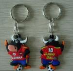 Promotional 3D rubber custom soft pvc keychains with customer Logo