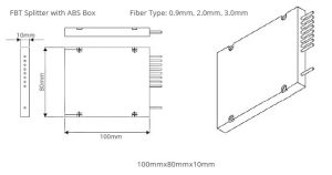 1x3 Fibre Optic Splitter Detailed Images