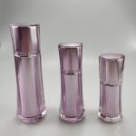 Acrylic Collar Luxury Cosmetic Lotion Pump Bottle and Cream Jar for Screen