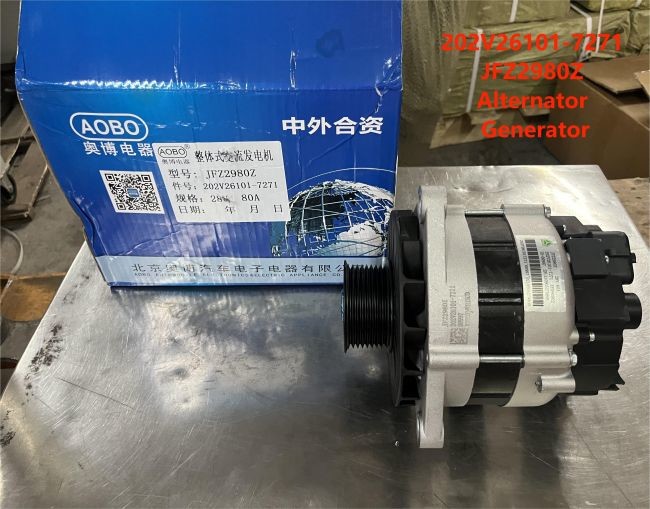 Alternator 202V26101-7271 HOWO Truck Parts JFZ2980Z Generator 28V 80A Engine Parts Alternator Assembly