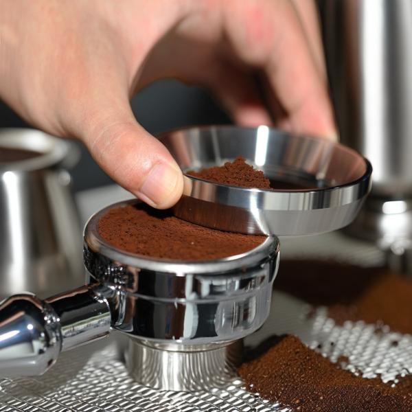 Stainless Steel Coffee Beans Tamper Eco-Friendly Metal Ring for Portafilter